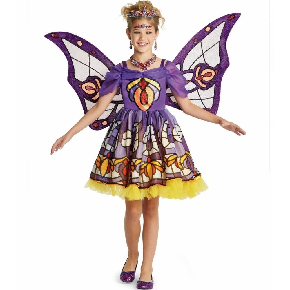 CHASING FIREFLIES STAINED GLASS FAIRY WINGS NWT